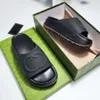 Luxury Designer Slides Platform Slippers Place Women Sandals Brand Designers Slide avec LnterLocking G Lovere Sunny Ladies Daily Casual Shoes Splipper C23