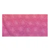 Towel Valentine's Day Theme Bath Towels Pink Gradient Rose Pattern Quick Dry Customized Printing Microfiber For Body