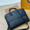 Briefcases Famous designer men leather briefcase business messenger bag work bag shoulder bag women casual cross-body bag travel bag business handbag Laptop Bag