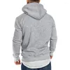 Men's Hoodies 3D Hooded Sweater Solid Color Daily Casual Blast Street Top Sports Fashion Trend Coat Round Neck Basic Hoodie