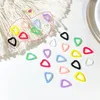 Nail Art Decorations Resin Sticker Charms Hollow Cute Jelly Decoration 3D Colorful 8mm Candy Heart Accessories Manicure