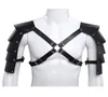 Abbigliamento gay fetish Cinture con cablatura delle spalle erotiche Cagi per corpo uomo cinghia medievale in pelle rave per bdsm bondage reggiseni set9824503