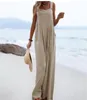 Jumpsuit Women Fashion Jump Suits For Woman Rompers Clothing Cotton Linen Solid Casual Femme 5090338