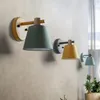 Wall Lamps Macaron Fabric Lamp Modern Nordic Lights Home Living Room Bedroon Decoration Sconce Mirror Lighting Fixtures Luminaria