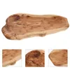 Schalen Holz Servierplatte Brot Tablett Fruchtplatte Sandwich Schüssel Teigboden Salat Käseschmuck