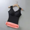 Camisoles Réservins épais toilettes haut haut dentelle élastique rembourrée pour femmes avec un cou de berline slim de berce