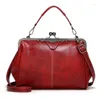 الأكياس المسائية Women Handbag Brand Messenger Europe Style Retro Pu Leather Counter Bag Fashion