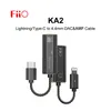 ミキサーfiio jadeaudio ka2ミニヘッドフォンアンプアンプUSB DAC Typec/Lightningから4.4mmオーディオケーブルデュアルCS43131チップPCM384 DSD256