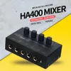 Mixer 2022 più recente amplificatore audio UltraCompact 4 canali Mini o Amplificatore per cuffie stereo con adattatore di alimentazione Adattatore