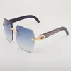 Direct s natürliches gemischtes Horn 8100906 Sonnenbrille Personalisierte Modehörnern Personalized Fashion Black Hörner Größe 56-18-140 mm Sonnenbrille 276Q