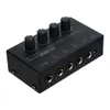 Mixer UltraCompact 4 Output 1 Input Amp 4 Channels Audio Stereo Headphone Amplifier Switch Selector Splitter Box