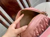 22 Nouveau Sweet Mini Fashion Loisir Rhombique plissée à gâteau rond Chaîne de sacs d'épaule arbitraire Small Round Bag Femme