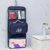 Sacs de rangement suspendus sac de toilette de voyage avec crochet 3 sections de maquillage maquilleur hygiène pliable cosmétique résistante à l'eau