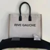 Weekender Rive Gauche Designer Bag 7A Womens top handle Large Linen Canvas shop bag Luxurys handbag clutch the tote bag mens Crossbody shoulder pochette travel bags