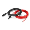 Accessories Solar Panel Extension Cable 1 Pair Black+Red Wire Photovoltaic cable Connector 10/12/14 AWG Copper Wire PV Cable