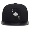 Caps de bola Hip Hop Baseball Cap Poker Borderyer Chapéu personalizado Homens de algodão Snapback Chapéus ao ar livre Caps Sun Hats J231223