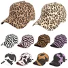 Caps de bola unissex leopardo impressão zebra impressão boné de beisebol Hip Hop Cap masculino feminino impressão de sol chapéu de sol ajustável Gorras J231223