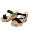 Dress Shoes European and American Summer Wedgies Sandalen Waterdicht platform Dames Hoge Heel Roman Rome toegenomen