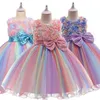 Abiti per ragazze 2-12 anni Girl Summer Lace Dress Dress Children Abito da abiti floreali per ragazze Abbigliamento per bambini Custi