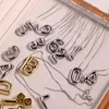 Colares pendentes moda alterais árabes clássicos 0-9 colar para mulheres casais personalizados personalizados jóias grossas presentes de aniversário