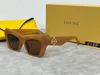 Lunettes de soleil masculines Designer LOEWF Lunettes de plaque de cadre carré pour femmes