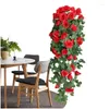 Dekoratif Çiçek Çelenkleri Yapay Gül Gözyaşı G Yeşil Dallar ile 18 Çiçek Kafaları Duvar Kapı Dekorasyonları Açık HomeBackyar Dho6v