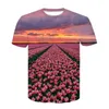 Heren t shirts zonnebloem shirt bloem 3d print mannen vrouwen mode extra grote t -shirts kinderen jongen meisje Harajuku tees tops vrouwelijke camisetas