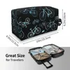 Cosmetic Bags Bicycle Bike Makeup Bag For Women Travel Organizer Cute Biker Cyclist Storage Toiletry