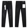 Jeans pour hommes pour hommes tendances de la mode en détresse noire en détresse du vélo de moto slim slim fit pantalon noir 28-40 566