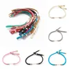 Bracelets 10pcs Braided Nylon Cord Bracelet Making with Gold Color Brass End Cover for Diy Handmade Bracelet Bangle Jewelry