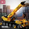 Blocks City Technician Construction Engineering Mobile Crane Vehicle Bricks Set Building Blocks Creative Kids Toys for Children Giftl231223