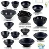 ميلامين أوان أوار أسود فروست وورل وعاء مطعم A5 Melamine Bowls Melamine Tableware Bowl Whole217U