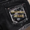 Dames shorts Summer Low Taille Jeans Black Print Letters Denim Tassel Mini