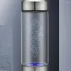 ワイングラス水素注入水ボトルポータブル水素と健康的なイオン化のためのPEM SPEテクノロジー