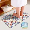 Baignoire tapis de salle de bain ensemble de tapis non glissant en U Toilettes en U