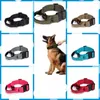 Dog Collars Reflective Material Tactical Collar Durable With Alloy Buckle Adjustable Harnesses Military Nylon Pet Leash Husky