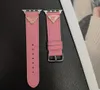 مصمم حزام مراقبة جلدي أصلي لشرائط حزام Apple Watch Smart Watch Strap Pra Iwatches أحزمة 38/41/41/42/44/45/49mm