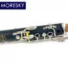 MORESKY Clarinette Ebonite/Caoutchouc Dur 17 Touches Instrument à Vent E126 (OEM)