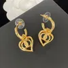 Fashion Designer Gold and Silver Stud Earrings Ladies Fashion Brand Big Hoop Earrings Set with Crystal Rhinestones Wedding Jewelry216j