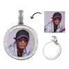 Personalized Picture Po Pendant Necklace for Women Men Memory Round Pendant Necklace with Tennis Chain264m