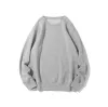 Kvinnor Mens Hoodies Sweatshirt Långärmad o-hals Tröja Bomullsutrullning Huvtröja Jacka Coat 12 Färger Asiatisk storlek S-XXL