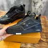 Designer Skate-Serie Sneakers Luxus Männer Frauen Freizeitschuhe Kalbskalbinstrainer Leder Abloh Schwarz weiß grün rot blau Mehrfarbiger Schnürsenkel Sneaker