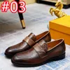 40model luxe designer Men Oxford schoenen glijden op gesplitste teen koffie zwart formele mannen kleding schoenen suède patchwork krokodil prints lederen schoenen mannen