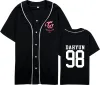 Kpop duas vezes merch camisa de beisebol camiseta jiyho chaeyoung sana dahyun jeongyeon tzuyu mina nayeon momo manga curta camisetas gráficas