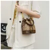 2023 New Water Trendy Fashion Printed Crossbody Bucket High end Texture Versatile Shoulder Bag