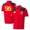 Męskie koszulki 2024 Formuła 1 F1 Racing Red Team Oficjalna strona internetowa ta sama fan krótkocześnie koszulka polo koszulka T dla mężczyzn Poloshirt Tshirts Brands