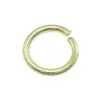 100st Lot 925 Sterling Silver Gold Plated Open Jump Ring Split Rings Tillbehör för DIY Craft Jewelry W5009 254D