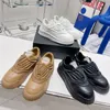 Designer skor plattformssko män sneakers utomhus bergsklättring läder sport äkta kohud trendiga skor tränare flygande båt avslappnad med låda no410 KVLD