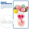 Dekorativa blommor 25 datorer Flower Garland Chocolate Torus Holder Candy Box Decor for Truffle Cup Wrapper Wrapping