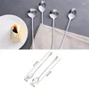 Scoops de thé à longue manche en acier inoxydable Cainer Spoon Ice Cream Dessert For Picnic Kitchen Accessories Bean